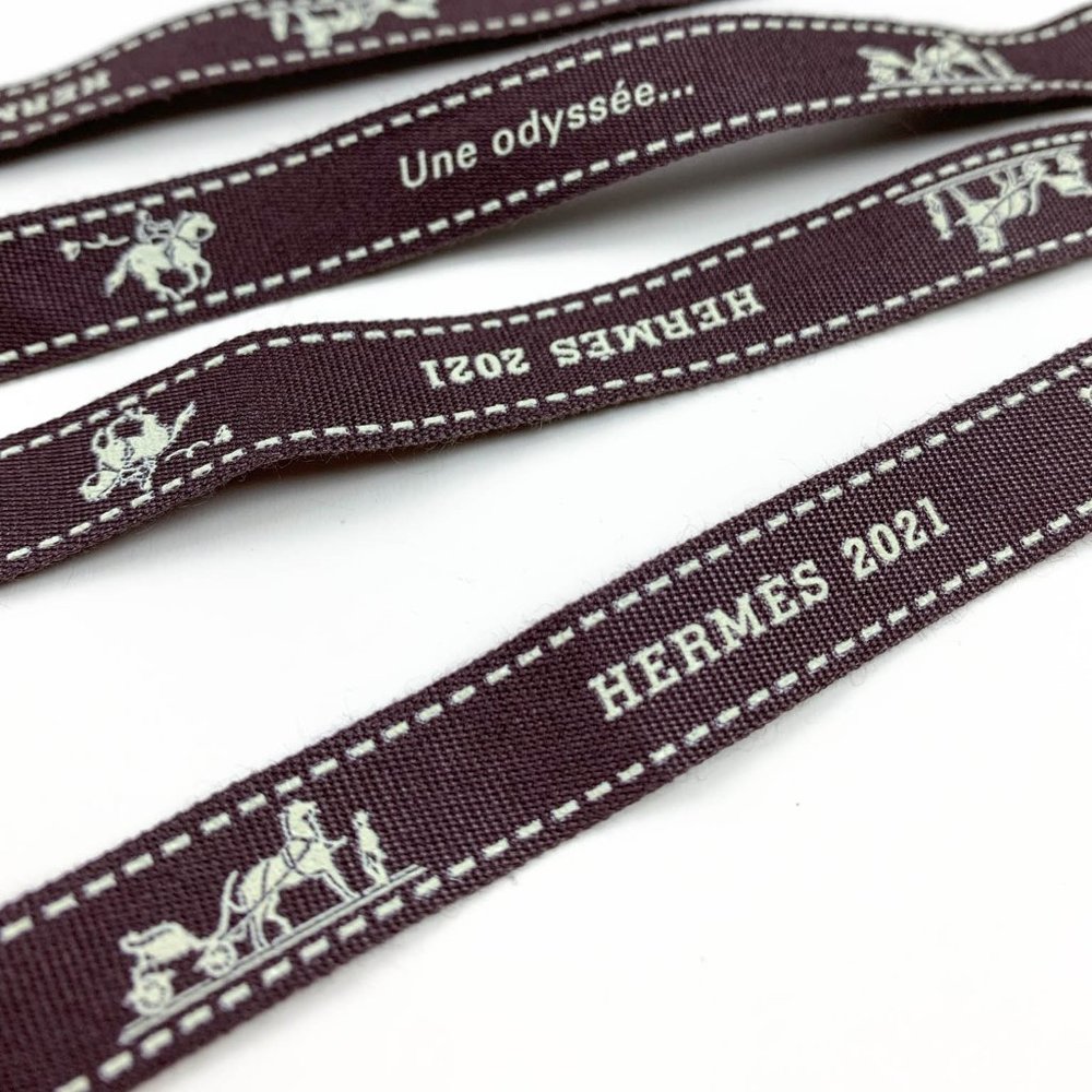 HERMES | 2021 Gift Wrap Ribbon 1/2" W - 79” L